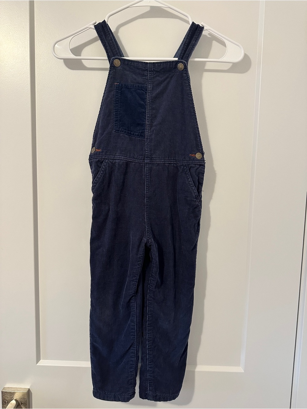 Zara Navy Blue Kids Corduroy Overalls Size 3/4 Toddler